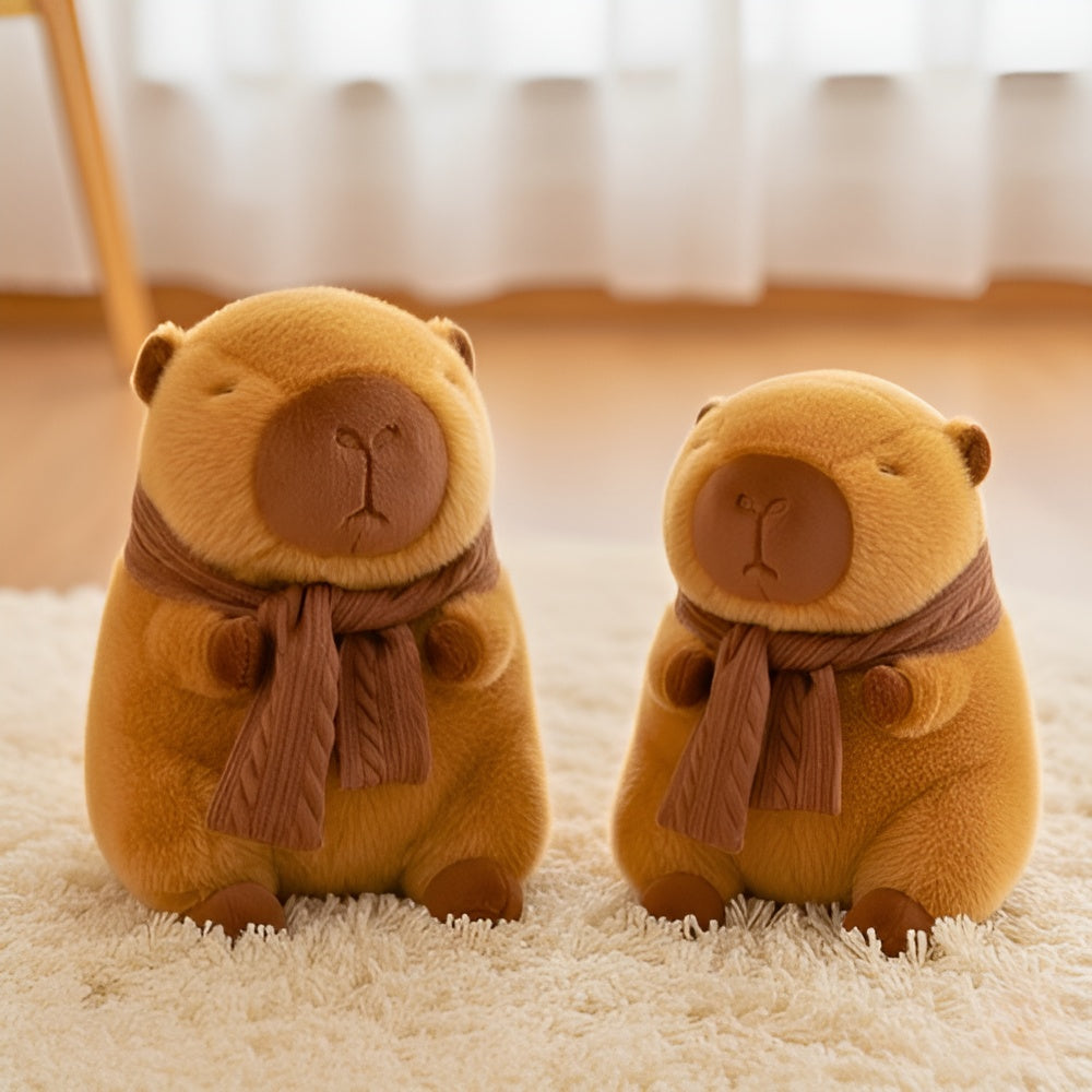 Capybara with Scarf Plushie