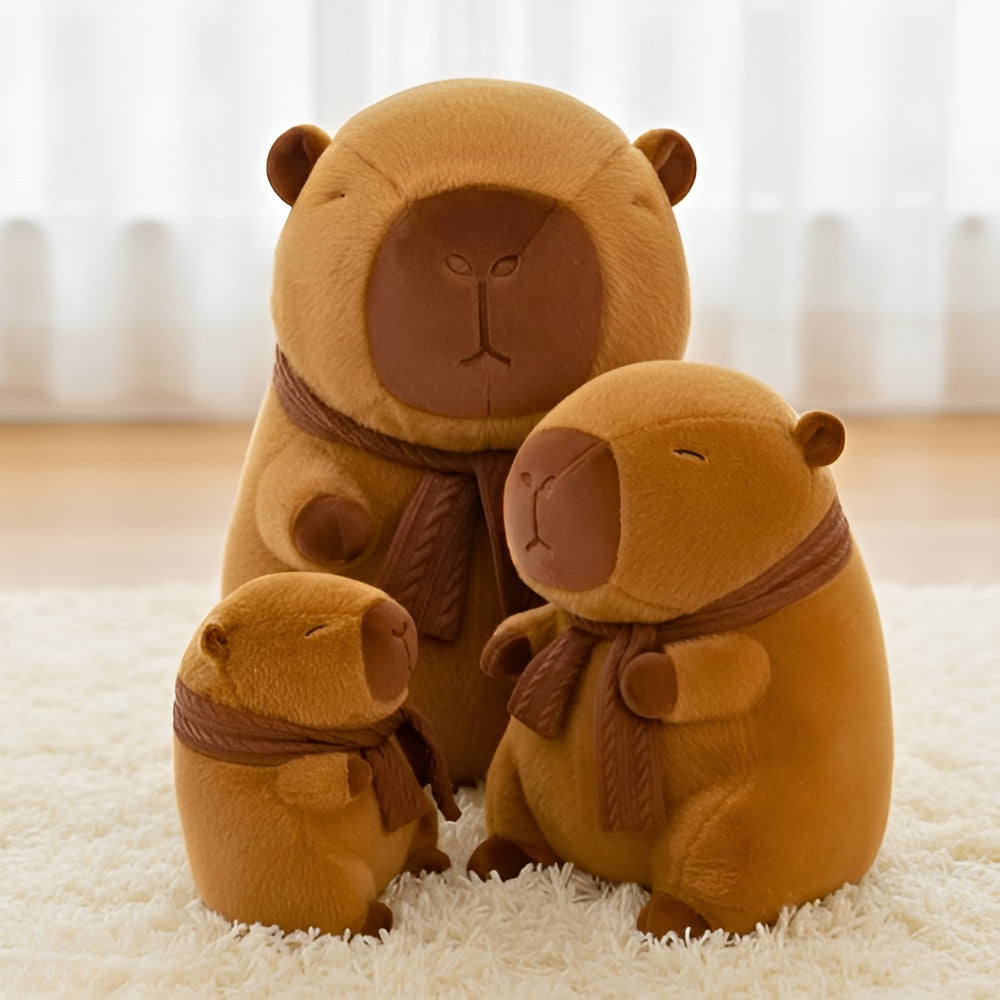 Capybara with Scarf Plushie