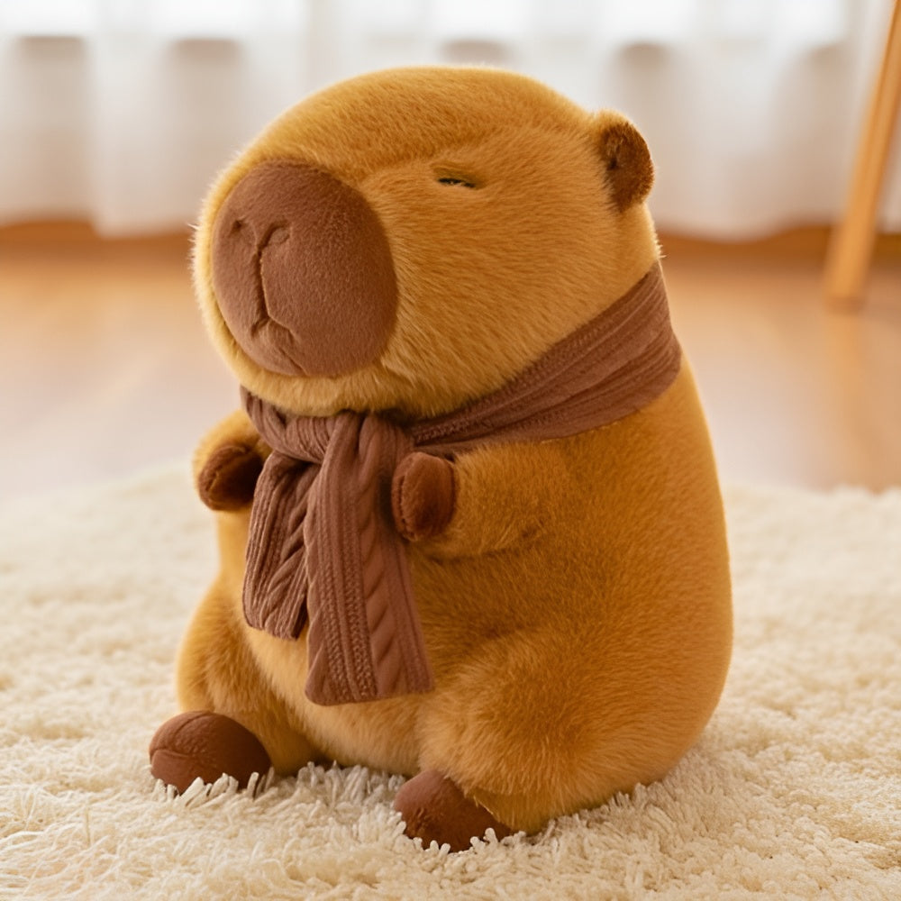Capybara with Scarf Plushie