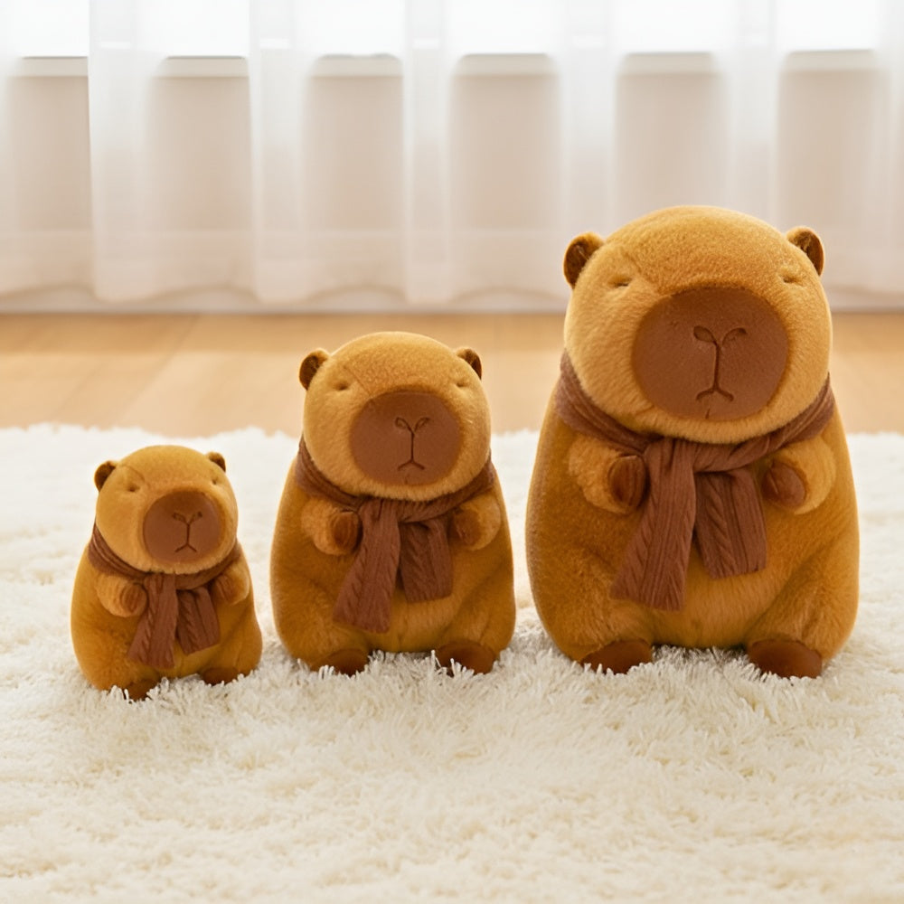 Capybara with Scarf Plushie